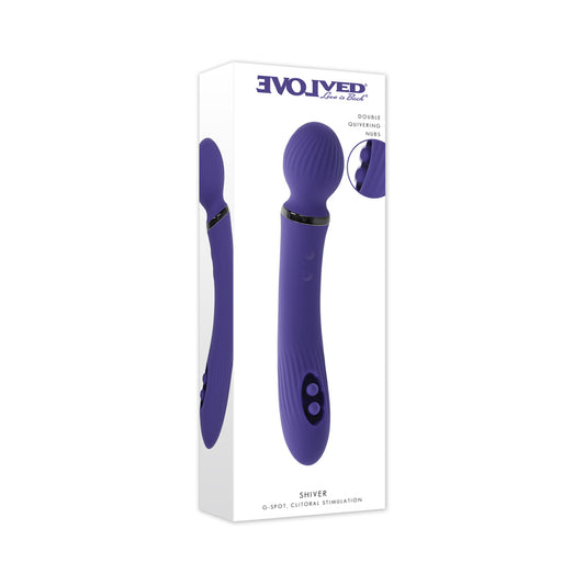 Evolved Shiver Silicone Rechargeable Purple by Evolved