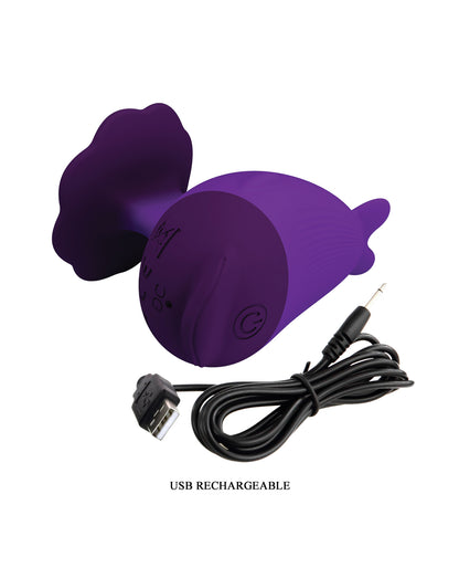 Pretty Love Dolphin Finger Vibe - Purple by Pretty Love