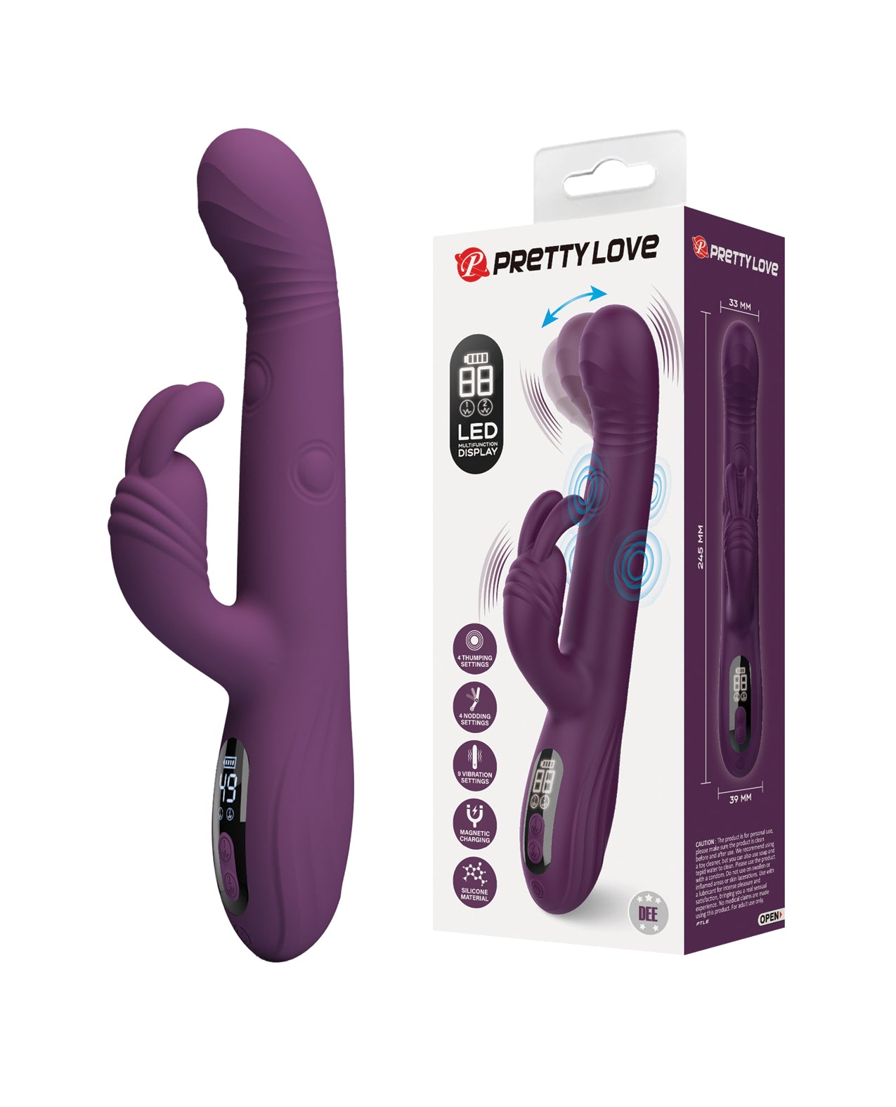 Pretty Love Dee Thumping Rabbit - Purple by Pretty Love