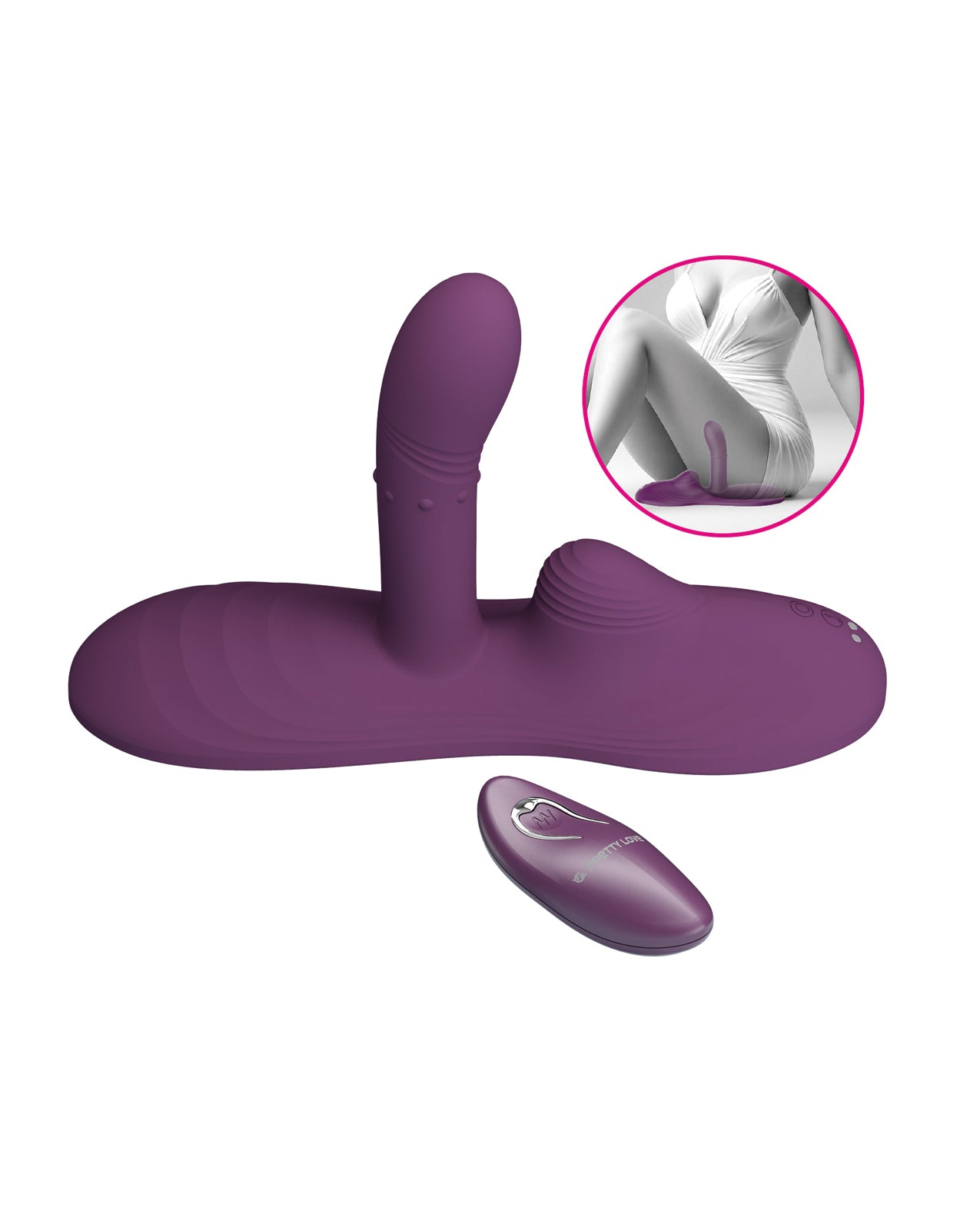 Pretty Love Remote Controlled Vibe Pad Luka - Purple by Pretty Love