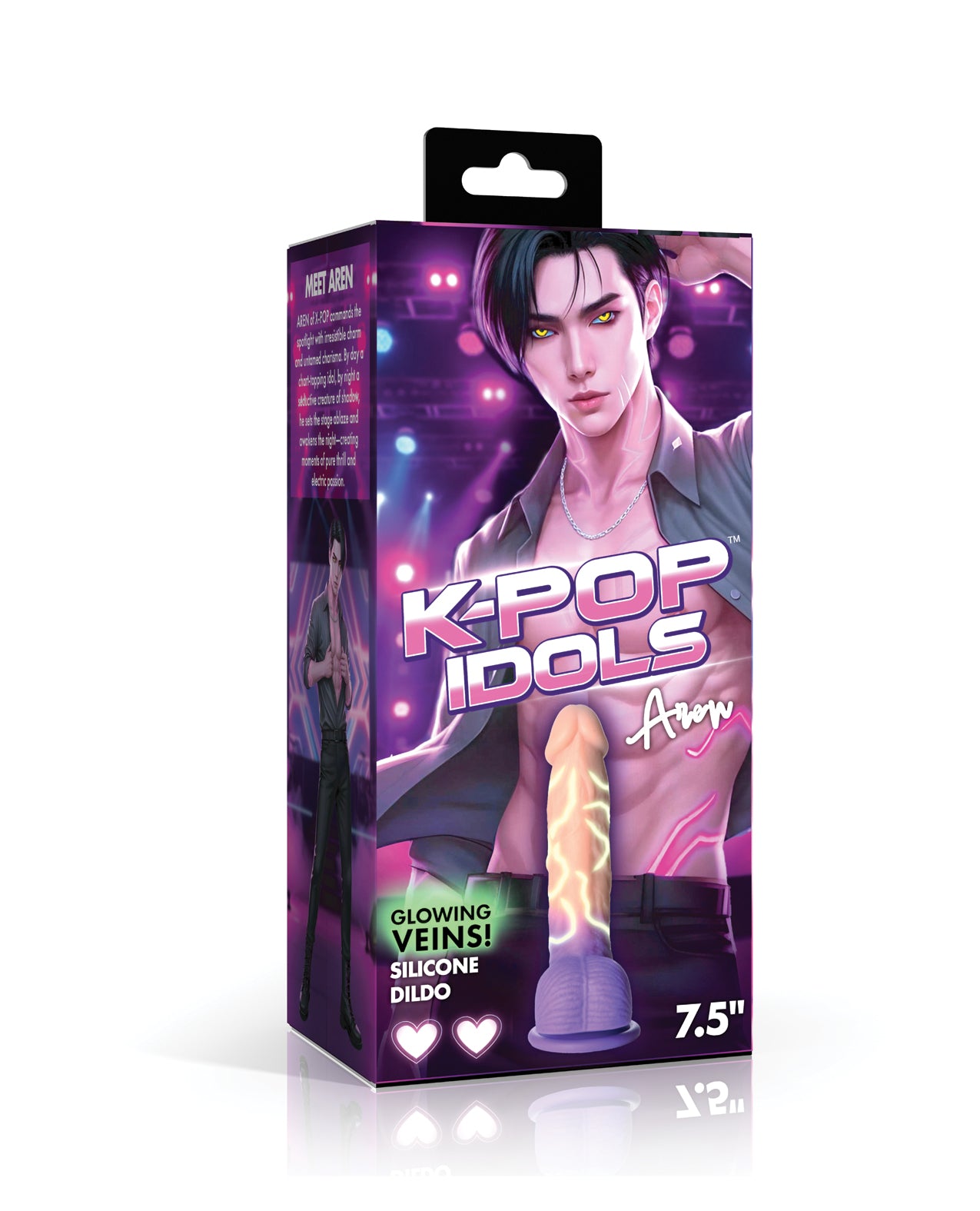 K Pop Idols Silicone Dildo w/Balls #4 by XR K Pop Idols
