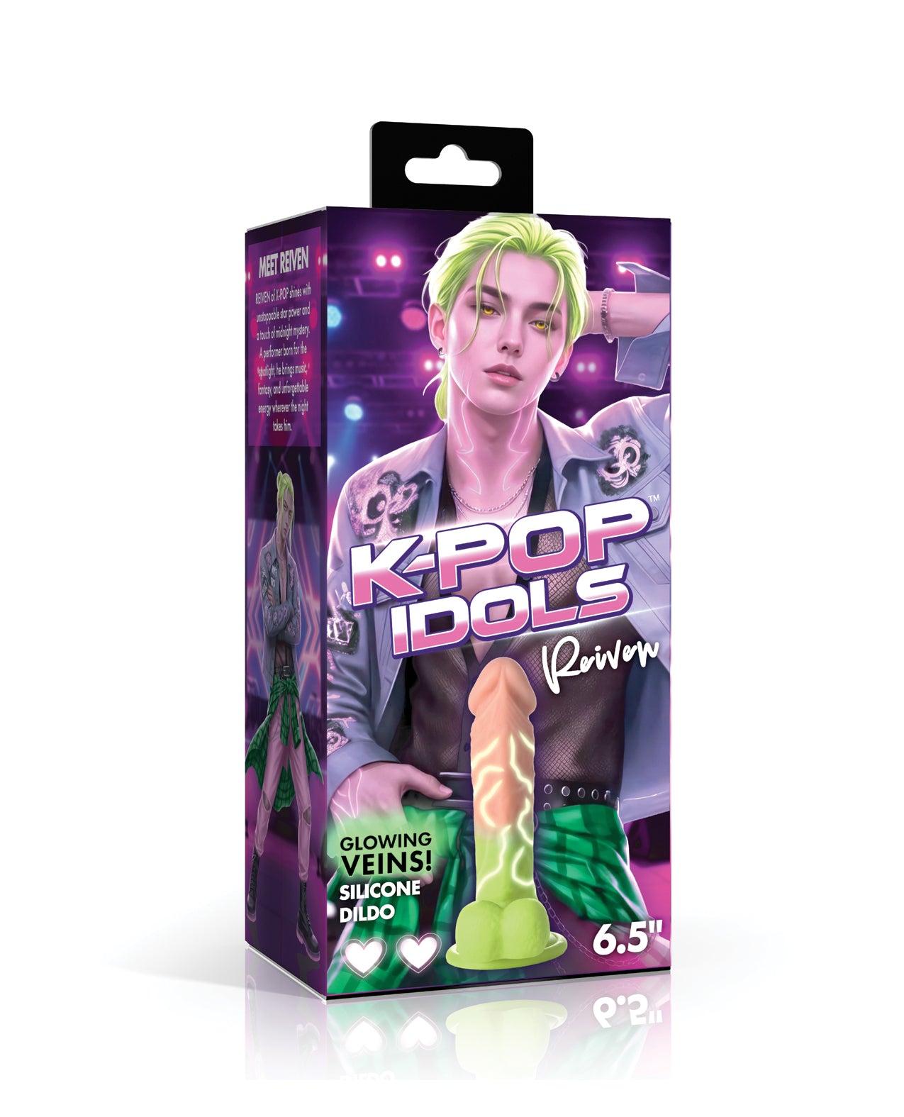 K Pop Idols Silicone Dildo w/Balls #6 by XR K Pop Idols