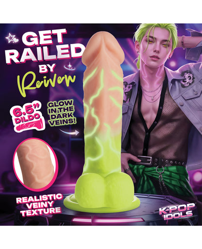 K Pop Idols Silicone Dildo w/Balls #6 by XR K Pop Idols