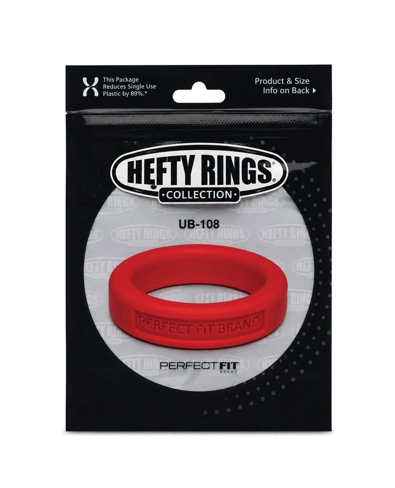 Perfect Fit Hefty Ring 1.4" Silicone - Red by Perfect Fit