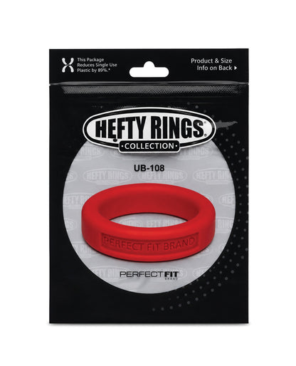 Perfect Fit Hefty Ring 1.4" Silicone - Red by Perfect Fit