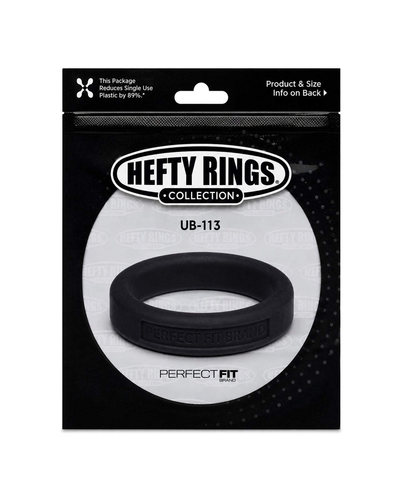 Perfect Fit Hefty Ring 1.4" Silicone - Black by Perfect Fit