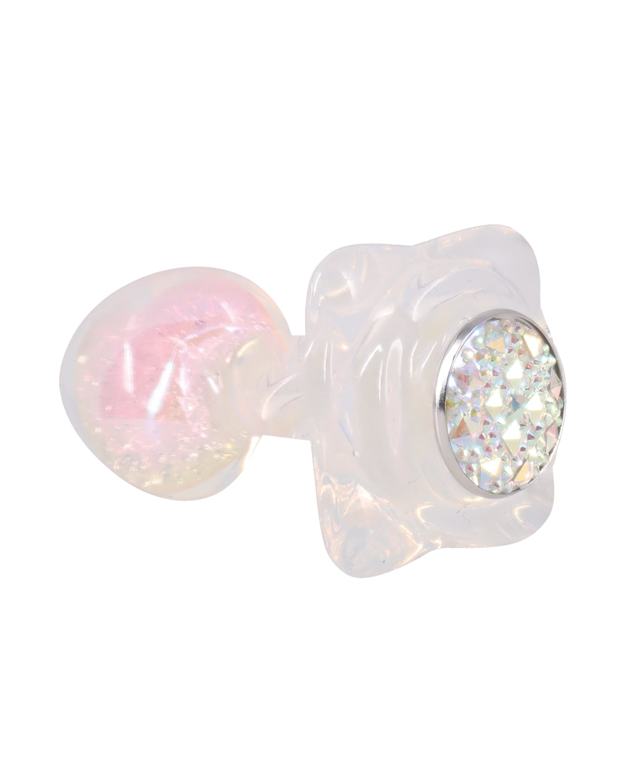 Booty Bling Jeweled Wearable Translucent Silicone Plug - Small by Booty Bling