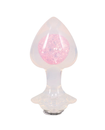 Booty Bling Jeweled Wearable Translucent Silicone Plug - Large by Booty Bling