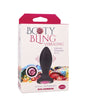 Booty Bling Jeweled Wearable 3" Vibrating Silicone Plug - Black/Pink by Booty Bling