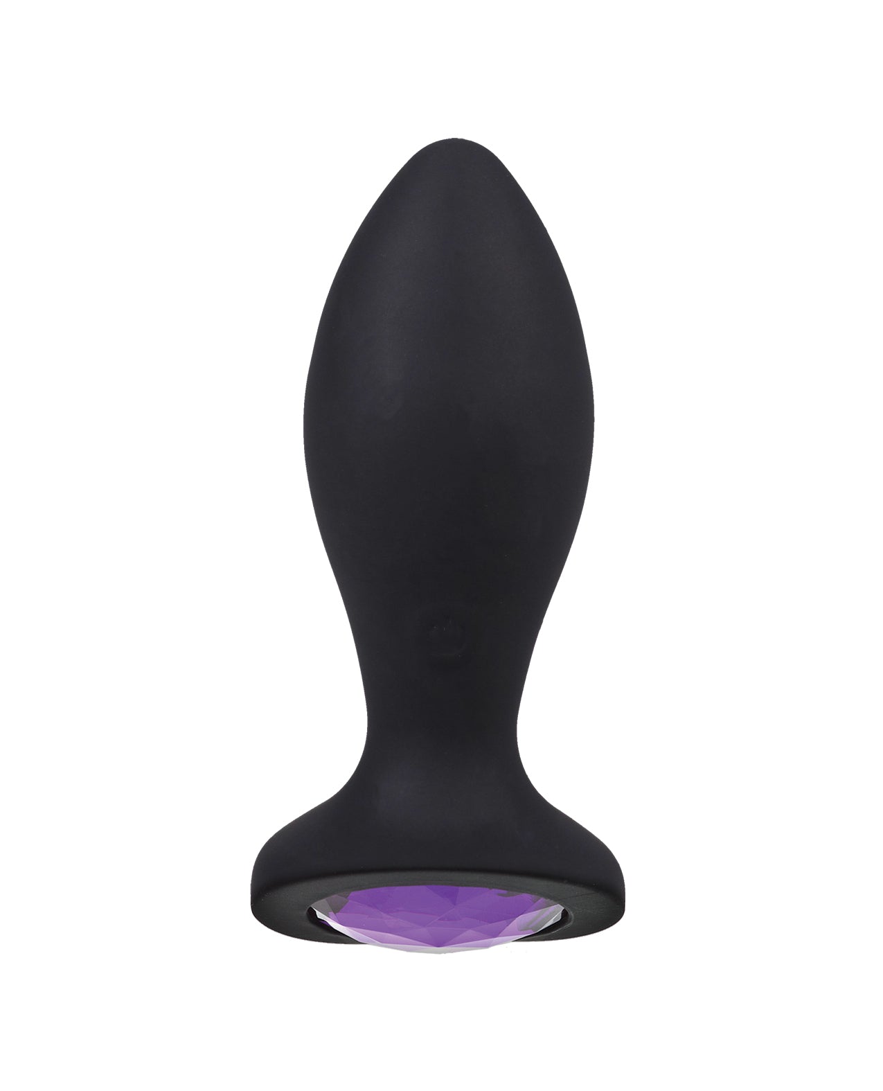 Booty Bling Jeweled Wearable 3" Vibrating Silicone Plug - Black/Purple by Booty Bling