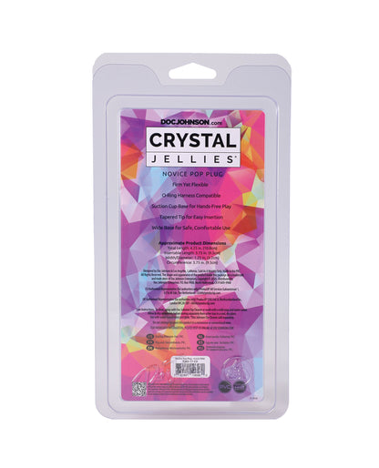 Crystal Jellies Novice 4" Pop Plug - Pink by Crystal Jellies
