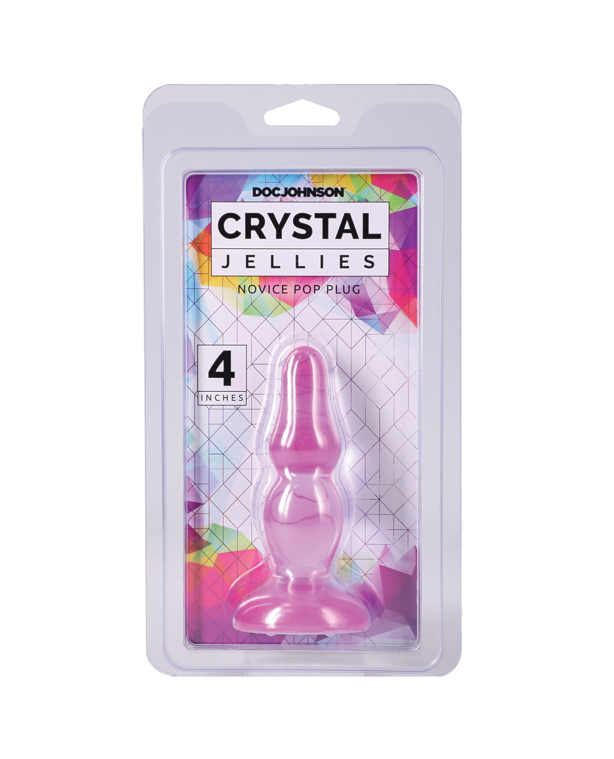 Crystal Jellies Novice 4" Pop Plug - Purple by Crystal Jellies