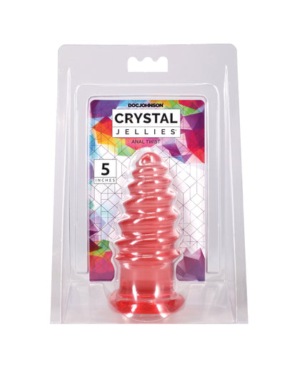 Crystal Jellies 5" Anal Twist - Pink by Crystal Jellies
