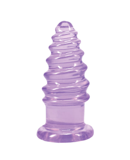 Crystal Jellies 5" Anal Twist - Purple by Crystal Jellies