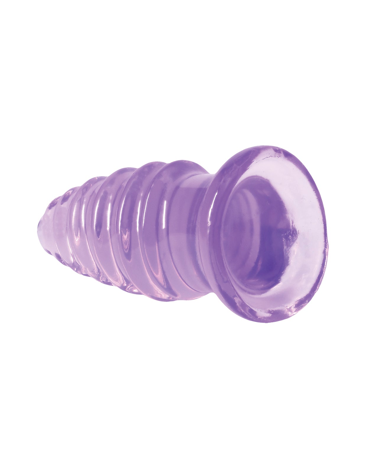 Crystal Jellies 5" Anal Twist - Purple by Crystal Jellies