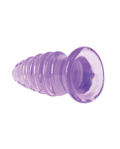 Crystal Jellies 5" Anal Twist - Purple by Crystal Jellies
