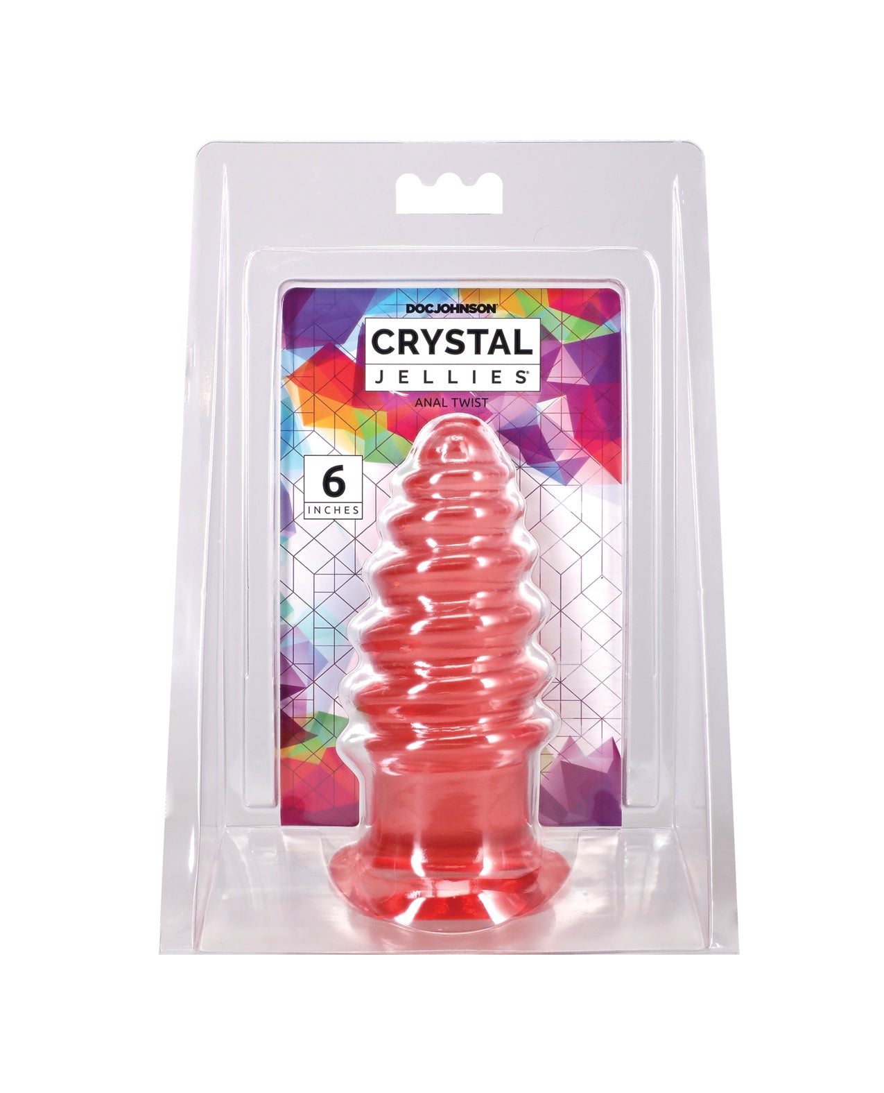Crystal Jellies 6" Anal Twist - Pink by Crystal Jellies