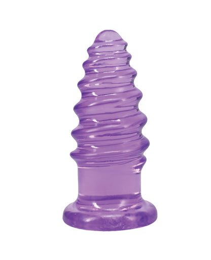 Crystal Jellies 6" Anal Twist - Purple by Crystal Jellies