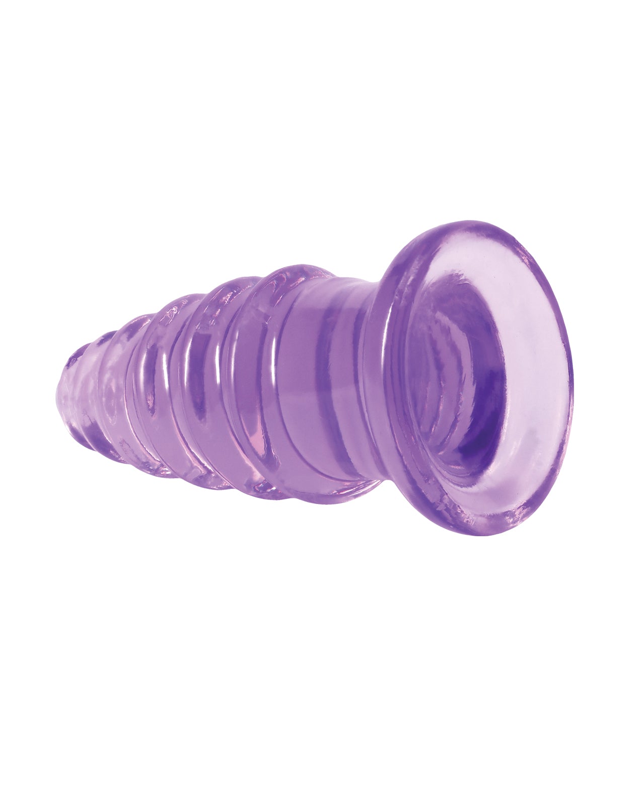 Crystal Jellies 6" Anal Twist - Purple by Crystal Jellies