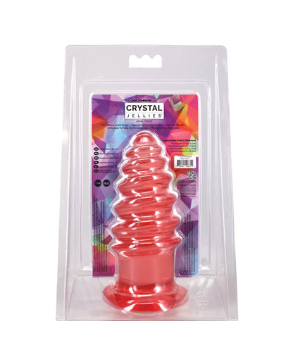 Crystal Jellies 7" Anal Twist - Pink by Crystal Jellies