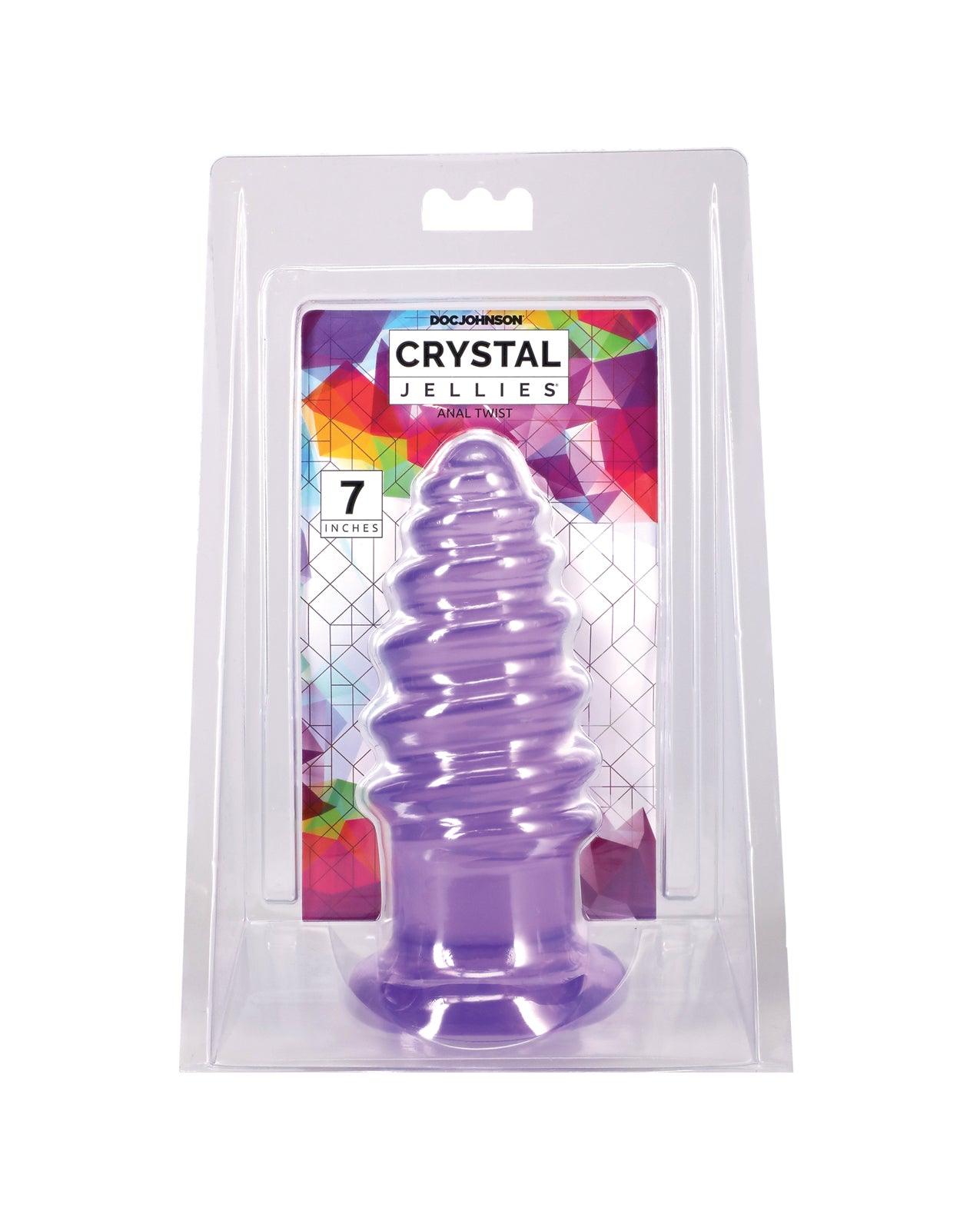 Crystal Jellies 7" Anal Twist - Purple by Crystal Jellies