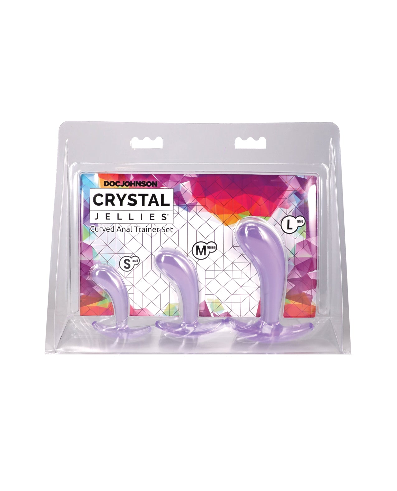 Crystal Jellies Curved Anal Trainer Set - Purple by Crystal Jellies