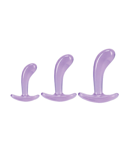 Crystal Jellies Curved Anal Trainer Set - Purple by Crystal Jellies