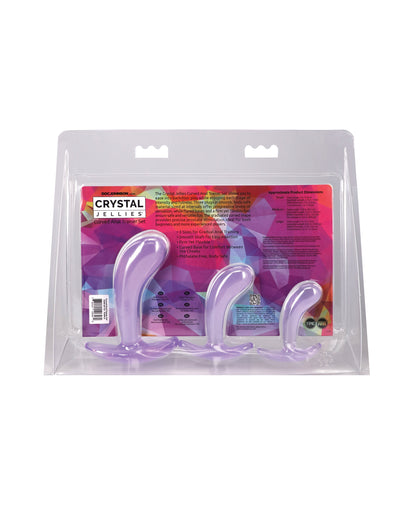 Crystal Jellies Curved Anal Trainer Set - Purple by Crystal Jellies