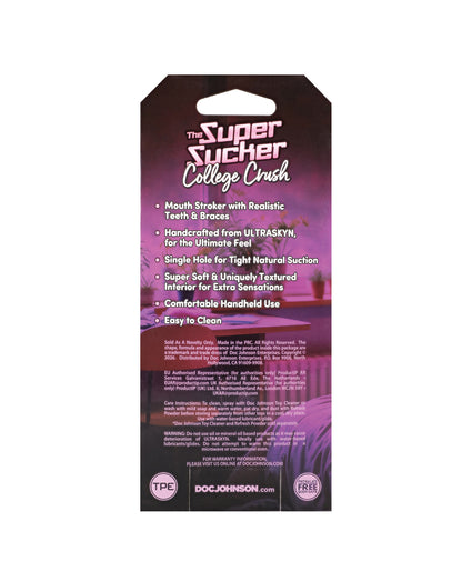 The Super Sucker College Crush ULTRASKYN Masturbator w/Braces by The Super Sucker