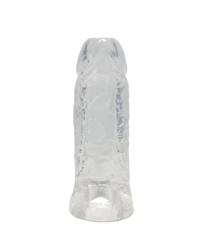TitanMen 5" Cock Sleeve w/Ball Strap - Clear by Titanmen