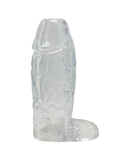 TitanMen 6" Cock Sleeve w/Ball Strap - Clear by Titanmen