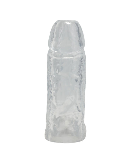 TitanMen 6" Cock Sleeve w/Ball Strap - Clear by Titanmen