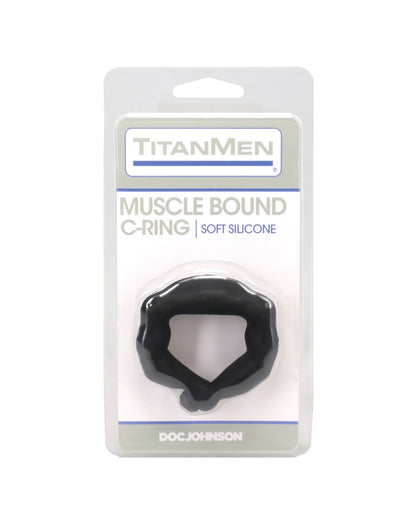 TitanMen Muscle Bound 32 mm Cock Ring - Black by Titanmen