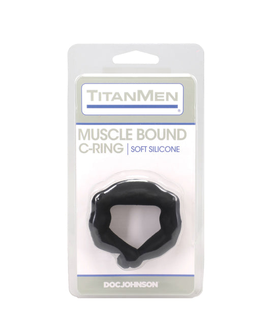 TitanMen Muscle Bound 32 mm Cock Ring - Black by Titanmen