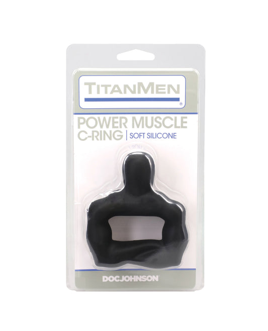 TitanMen 42 mm Power Muscle Cock Ring - Black by Titanmen
