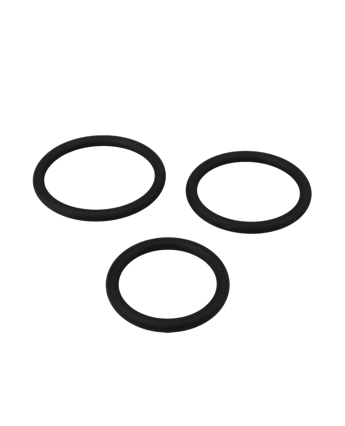 TitanMen Slim C-Ring 3 pc Silicone Set - Black by Titanmen