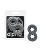 Alpha Liquid Silicone Beaded Crazy 8 Ring - Grey by Alpha Liquid Silicone