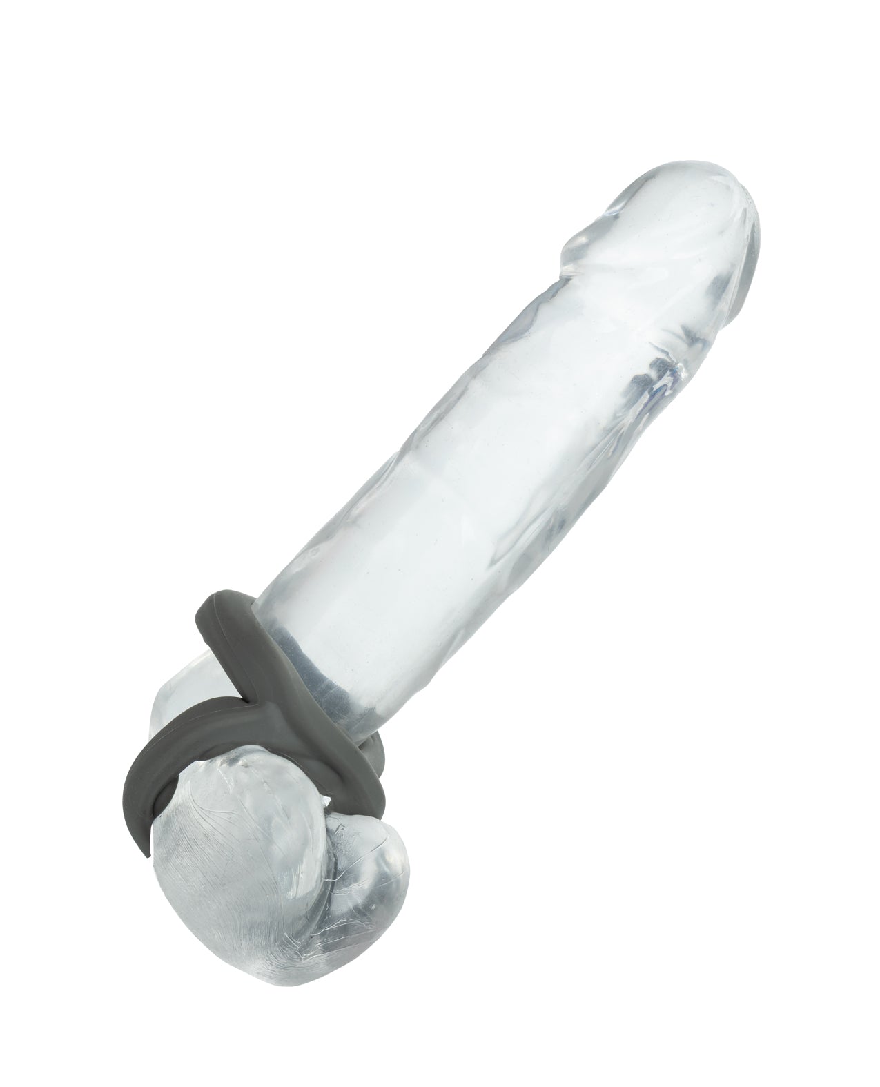 Alpha Liquid Silicone Beaded Crazy 8 Ring - Grey by Alpha Liquid Silicone