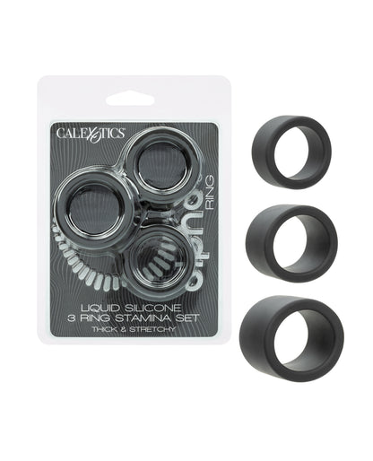 Alpha Liquid Silicone 3 Ring Stamina Set by Alpha Liquid Silicone