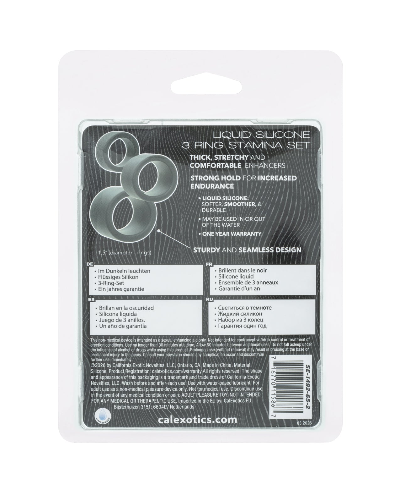 Alpha Liquid Silicone 3 Ring Stamina Set by Alpha Liquid Silicone