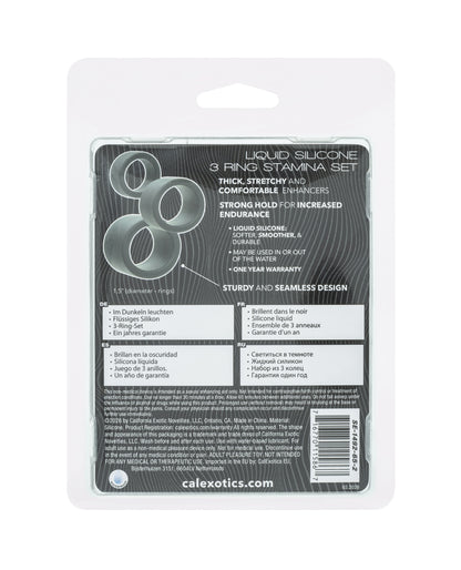 Alpha Liquid Silicone 3 Ring Stamina Set by Alpha Liquid Silicone