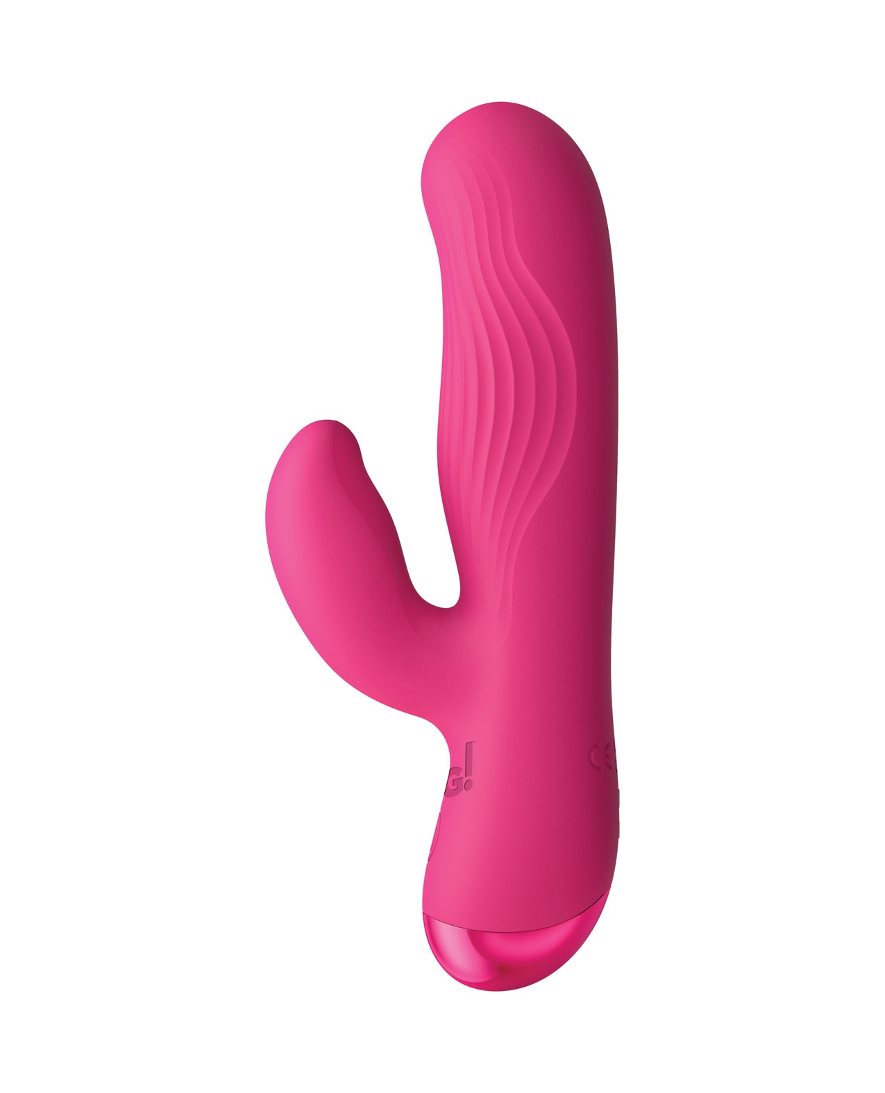 Bang! BG Ribbed Silicone Rabbit - Pink by Bang!