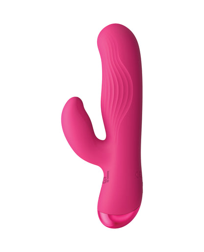 Bang! BG Ribbed Silicone Rabbit - Pink by Bang!