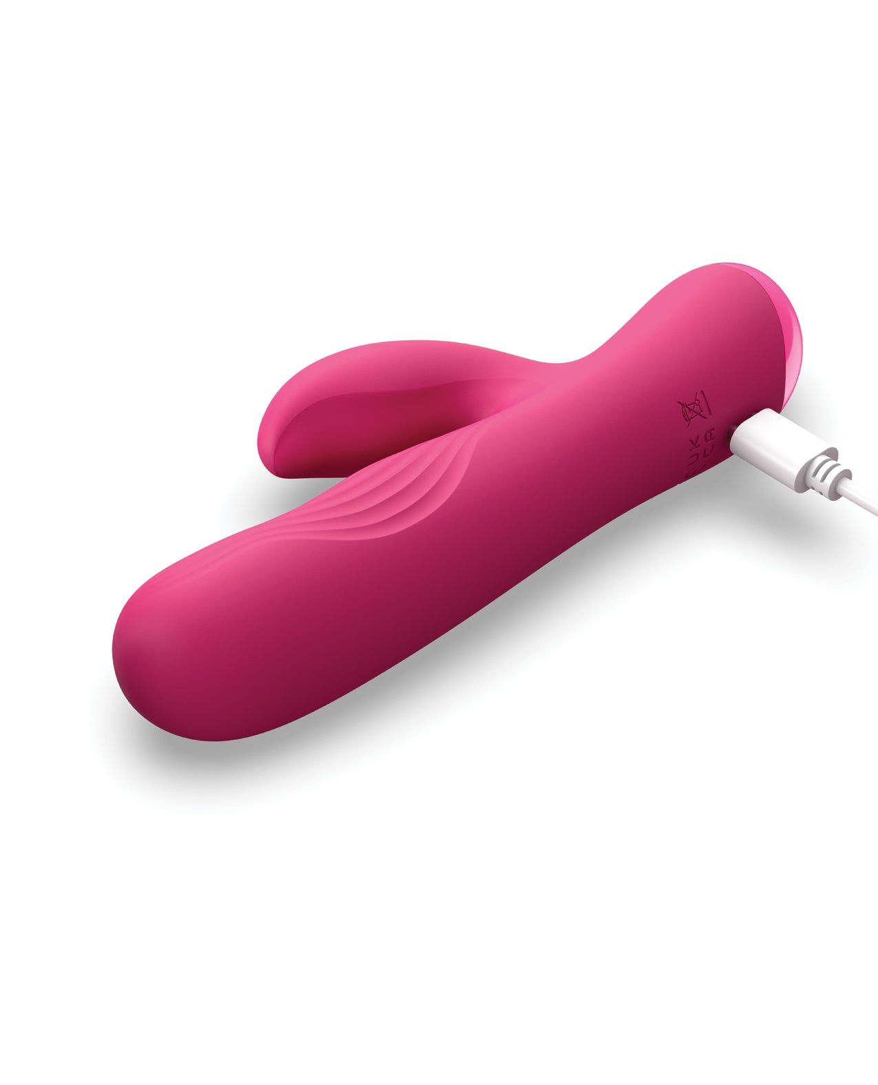Bang! BG Ribbed Silicone Rabbit - Pink by Bang!