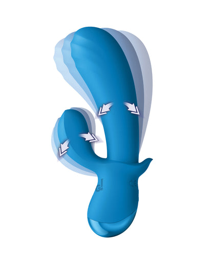Bang! BG Thick Silicone Rabbit - Blue by Bang!