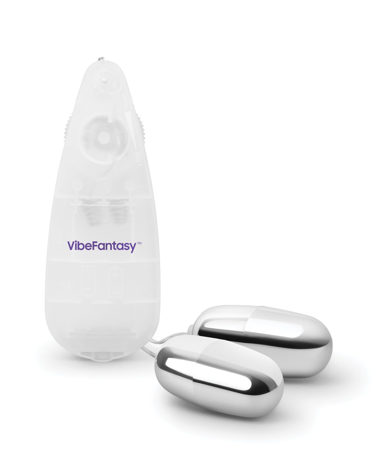 Vibe Fantasy Double Silver Bullet w/Remote Control by Vibe Fantasy