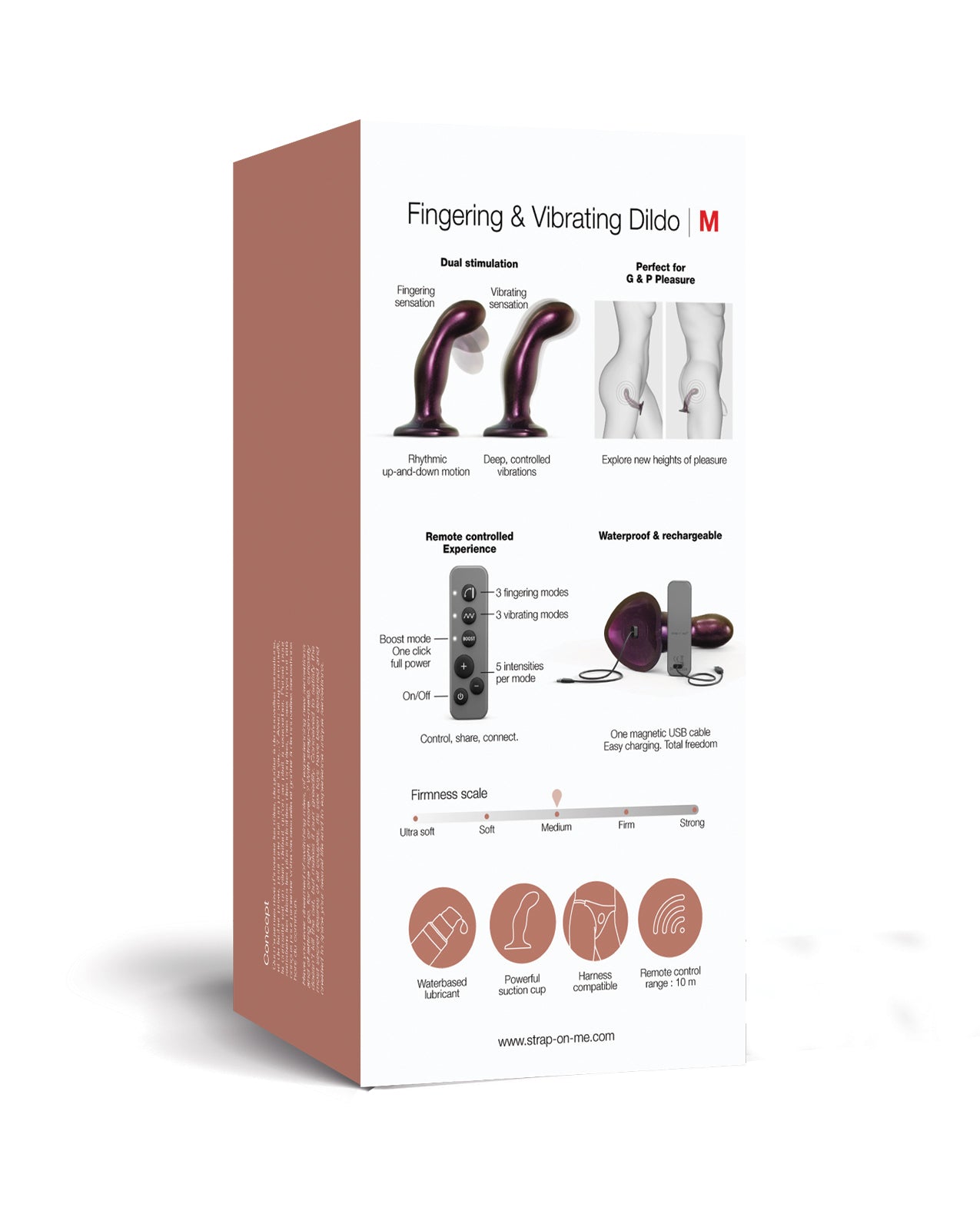 Strap On Me Fingering & Vibrating Dildo - Purple by Strap-On-Me