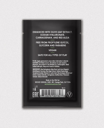 Wicked Sensual Care Aloe Vera Based Intimate Lubricant - .1 oz by Wicked Sensual Care