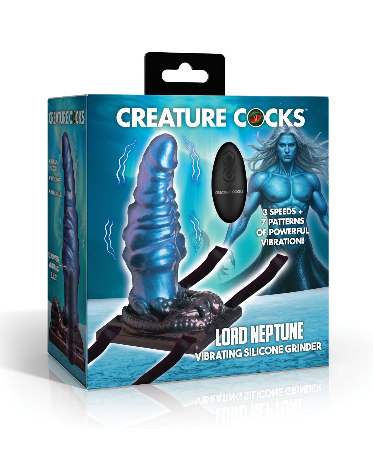Creature Cocks Lord Neptune Vibrating Silicone Grinder by Creature Cocks