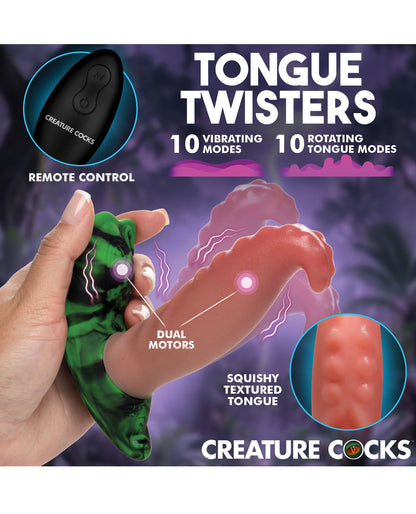 Creature Cocks Tongue Lasher Panty Vibe w/Harness by Creature Cocks
